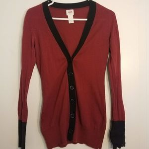 Maroon cardigan